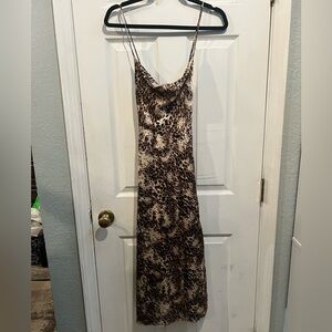 Cheetah print, maxi dress